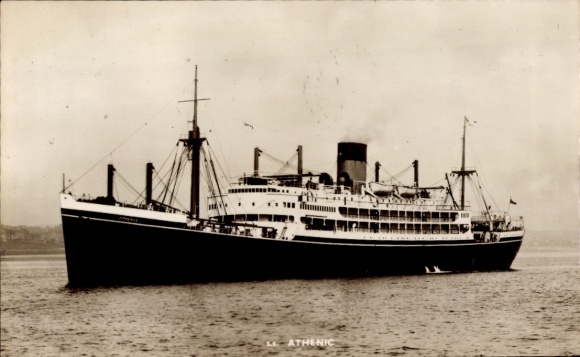 Ak-stoomschip SS Athenic, Shaw Savill Line