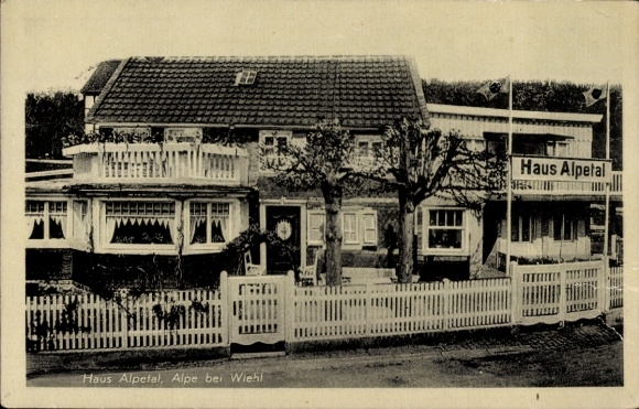 Postcard Alpe Wiehl in the Oberbergischer Kreis, Haus Alpetal