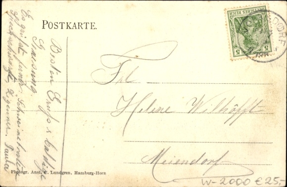 Postcard Hamburg Wandsbek Volksdorf, Ober-Försterei, Hotel Waldesruh, owner H. Grund