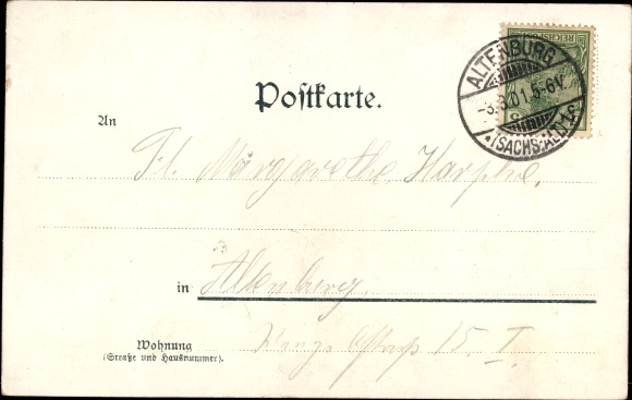 PC Duke Ernst I of Saxony Altenburg, view of the castle