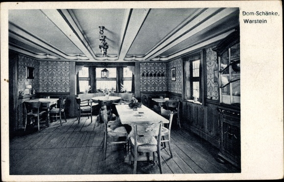 Postcard Warstein in the district of Soest North Rhine-Westphalia, Dom Schänke, owner Cramer