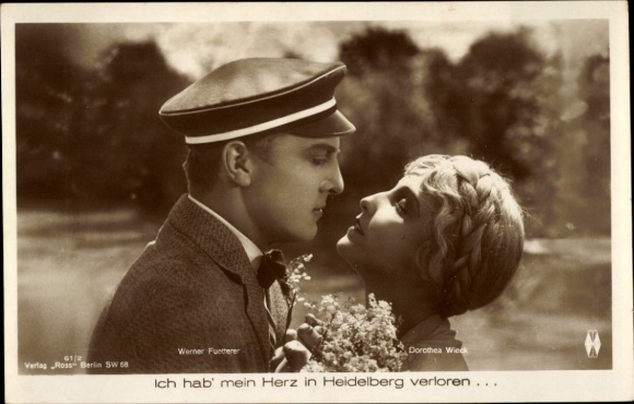 Ak Schauspieler Werner Fuetterer, Schauspielerin Dorothea Weck, Portrait, Film