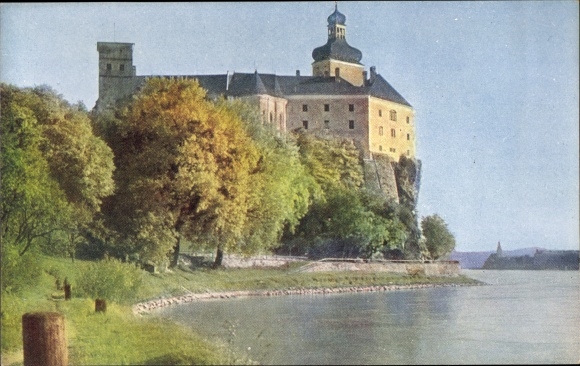 Postcard Persenbeug Gottsdorf on the Danube Lower Austria, Persenbeug Castle