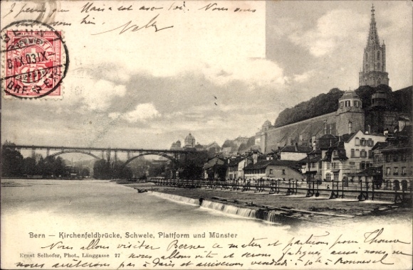 KP Bern Miasto Kanton Berno, Góra Gurten, Most Kirchenfeld, Schwele, Platforma, Münster