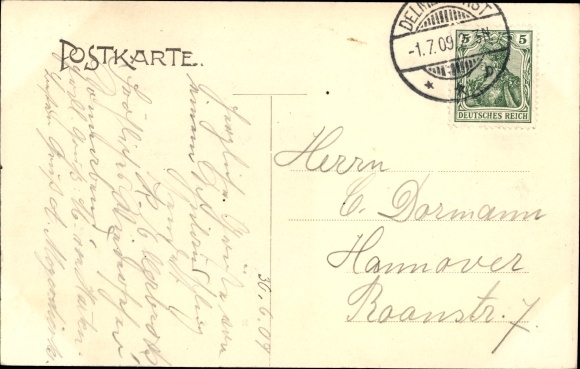 Postcard Stenum Ganderkesee Lower Saxony, megalithic tombs