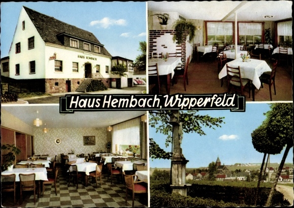 Ansichtkaart Wipperfeld Wipperfürth in de wijk Oberberg, huis Hembach, binnenaanzicht, lokaal gedeelte