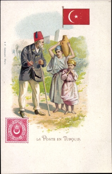 Stamps Chromo-Litho Türkiye, La Poste en Turquie