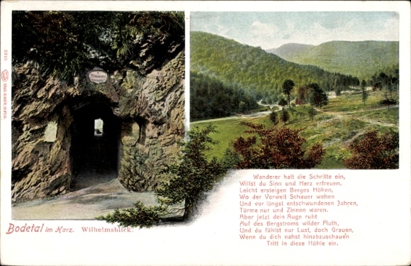 Ansichtkaart Thale in het Harzgebergte van Saksen-Anhalt, mooi gedetailleerd aanzicht