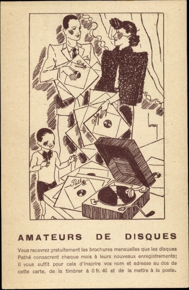 KP Reklame, Amateurs de Disques, Industries Musicales Pathe Marconi, Paryż, rekordy