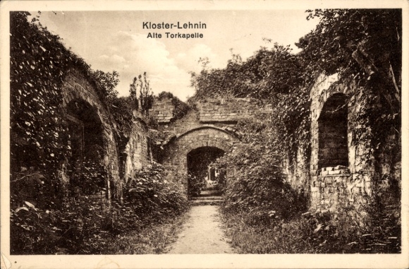 Postcard Kloster Lehnin in der Mark, ruin, monastery, gate chapel