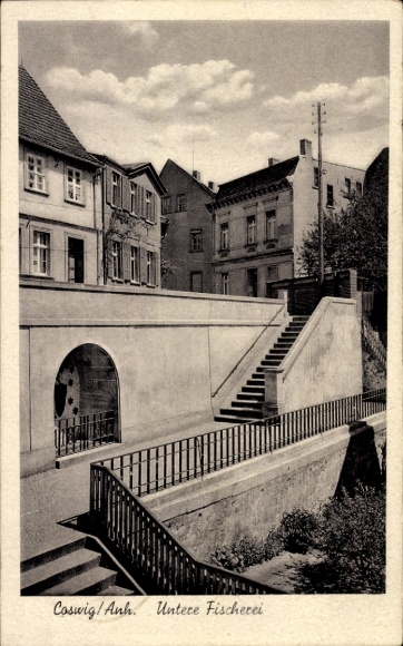 Ak Coswig in Anhalt, Untere Fischerei