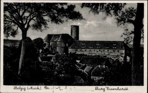Ansichtkaart Bad Belzig in de Mark, Kasteel Eisenhardt
