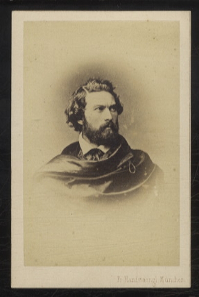 CdV Portrait Foto Friedrich Kaulbach Deutscher Maler u. Hochschullehrer