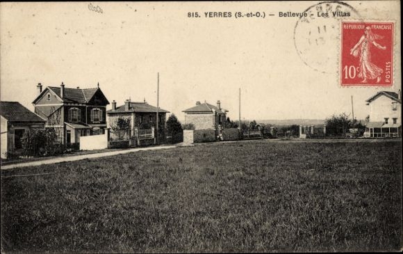 Ak Yerres Essonne, Bellevue, Villas
