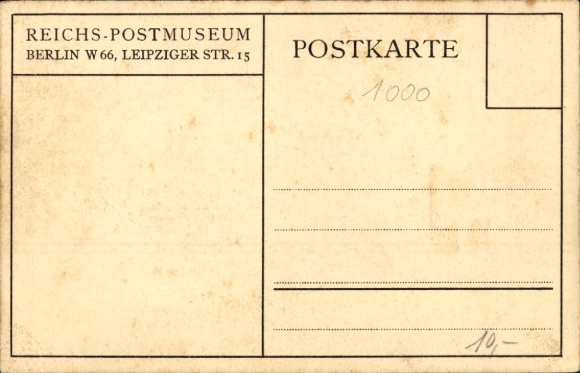 Postcard Philipp Reis, inventor of the telephone, bust
