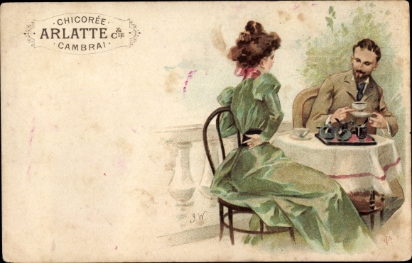 Chromo-Litho Cambrai Nord, chicory Arlatte &amp; Cie, advertising, coffee substitute