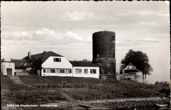 Ak Rees am Niederrhein, Mühlenturm