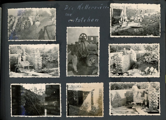 Photo Album Dierberg near Rheinsberg, 267 photos, house construction 1957 -1963, unique contemporary testimony