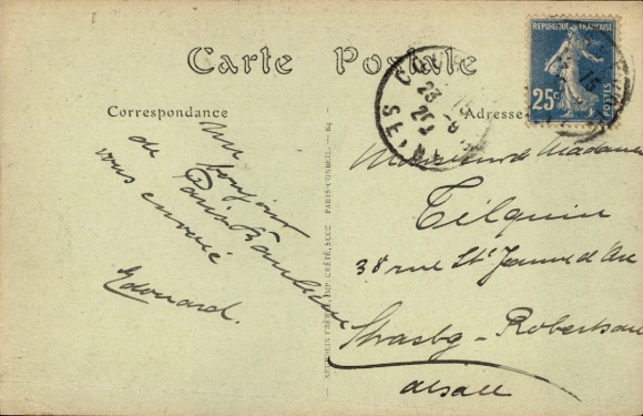 Postcard Courbevoie Hauts de Seine, Boulevard de Verdun