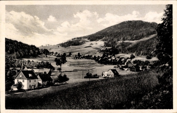 Postcard Waltersdorf Großschönau Upper Lusatia, Lausche, Zittau Mountains