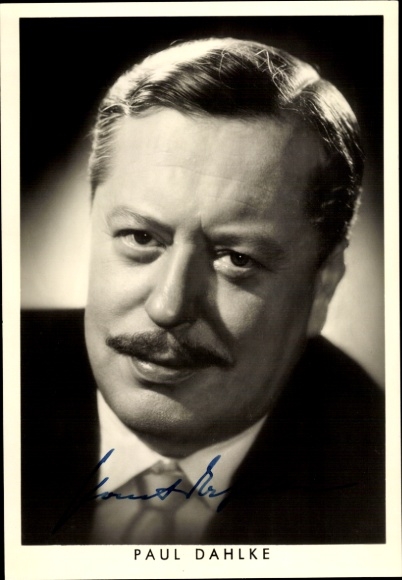 Ak Schauspieler Paul Dahlke, Portrait, Autogramm