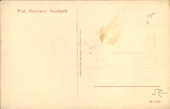 Artist Postcard Kaulbach, Hermann, Jaga'bluat, Toddler in Running Frame