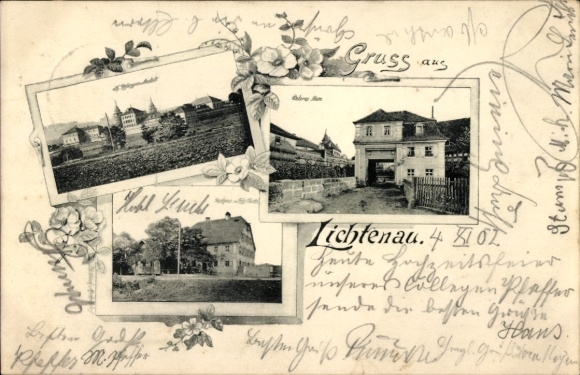 Ansichtkaart Lichtenau in Midden-Franken?, stadsgezichten