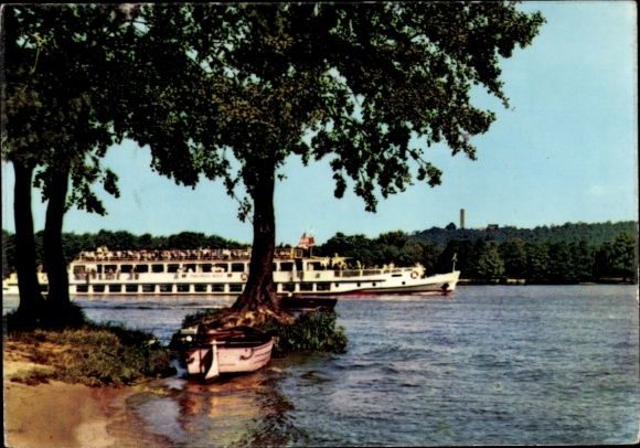 Ak Berlin Köpenick Grünau, Ausflugsschiff
