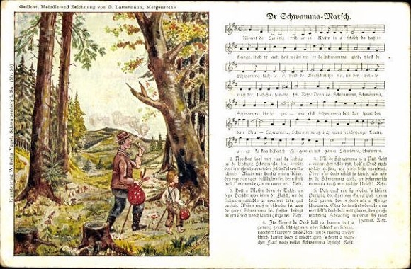 30 individual song cards, Anton Günther