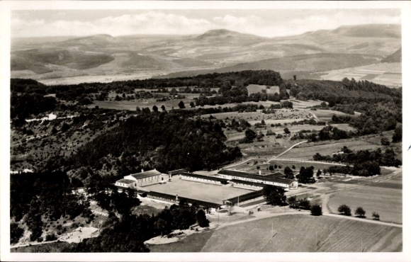 Postcard Geislingen an der Steige, Kuchberg area training area, aerial photograph