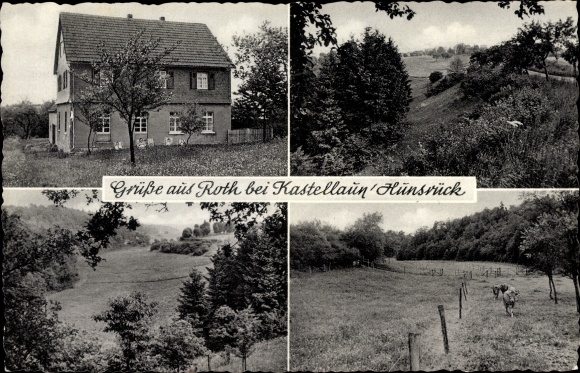 PC Roth near Kastellaun in the Rhein Hunsrück district, private pension, landscape