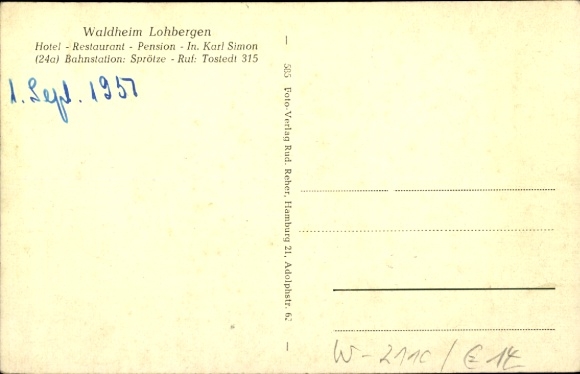 Postcard Buchholz in der Nordheide, Waldheim Lohbergen