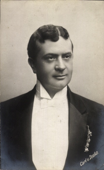 Ak Schauspieler Carl von Zeska, Portrait