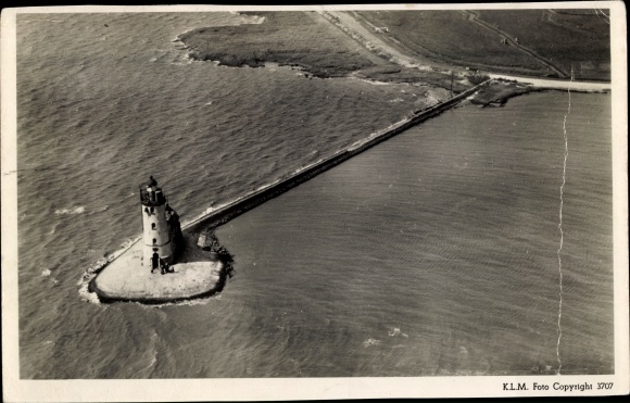 Postcard Marken North Holland Netherlands, Vuutoren, Lighthouse from a bird&#39;s eye view
