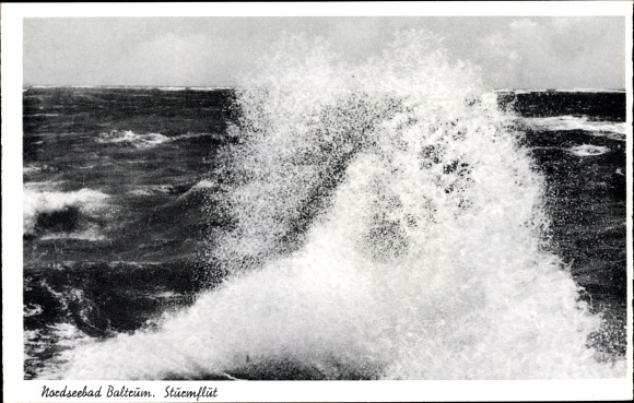 Ak Baltrum, stormvloedkering