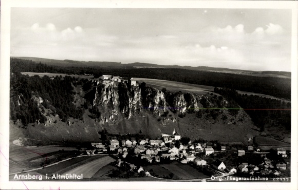 Postcard Arnsberg in Sauerland Westphalia, aerial photograph