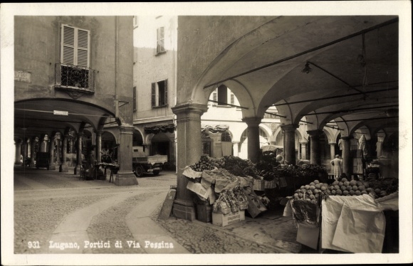 KP Lugano Kt Ticino Szwajcaria, Portici di Via Pessina