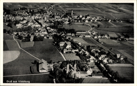 Ak Vilsbiburg in Niederbayern, Fliegeraufnahme