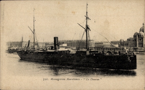 Ak stoomschip Le Dourou