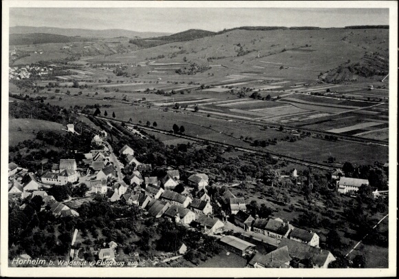 Postcard Horheim Wutöschingen Breisgau, aerial photograph