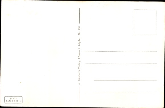 Postcard Hohenaltheim in the Allgäu, high mountain landscape, Geiselstein