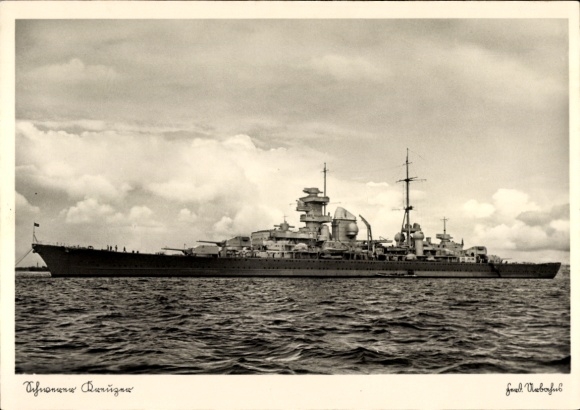 Picture German warship prince Eugen, heavy cruiser, Kriegsmarine
