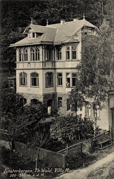 Postcard Finsterbergen Friedrichroda Thuringia, Villa Margarete