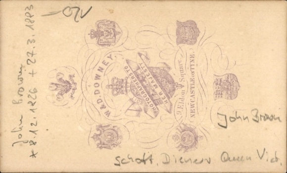 CdV John Brown, servant of Queen Victoria, portrait in kilt