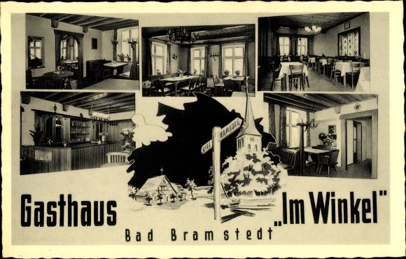 Ak Bad Bramstedt in Holstein, Gasthaus im Winkel, Innenansichten