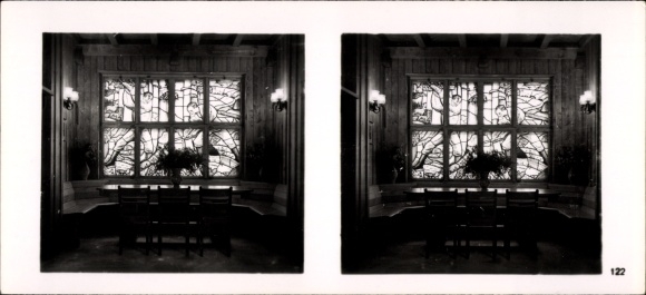 Stereo spatial image photo &quot;The NS model companies 1937-38&quot; No. 432 III/122 Hammerbrücke saw and planing works