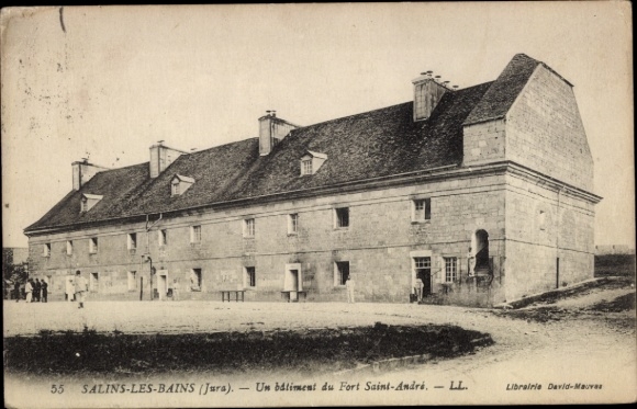 CPA Salins-les-Bains Jura, Un bâtiment du Fort Saint André