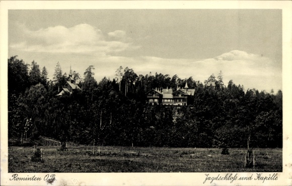 Ak Krasnolessje Rominten Ostpreußen, Jagdschloss, Kapelle