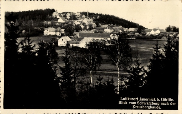 Ansichtkaart Jauernick Buschbach Markersdorf Oberlausitz, Schwarzberg, Kreuzbergbaude
