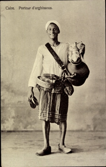Postcard Cairo Cairo Egypt, carrier of arghissous